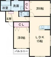 メープルコートⅡの間取り画像