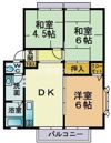 サンビレッジ横代A棟の間取り画像