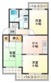 アンソレイエ三ヶ名の間取り画像