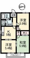 フレグランスK B棟の間取り画像