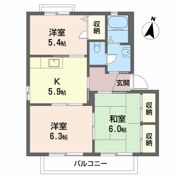 バリュージュ新町 B棟の間取り画像