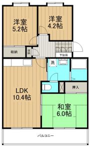 パティオ鵠沼の間取り画像