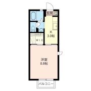 ヤザワハイツの間取り画像
