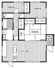 焼山貸家の間取り画像