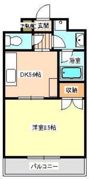 キャッスル水前寺の間取り画像