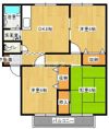 サンビレッジ葛原D棟の間取り画像