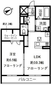 ラディーチェDの間取り画像
