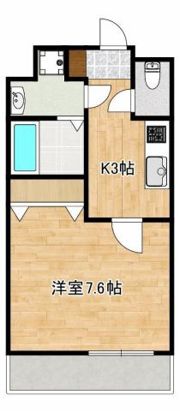クロノス47黒髪の間取り画像