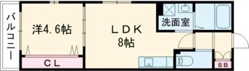 La vie belle 宝山町Ⅱの間取り画像