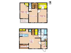 隈元貸家Ⅱの間取り画像