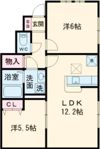 Piacere (ピアチェーレ) Bの間取り画像