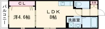 La vie belle 宝山町Ⅱの間取り画像