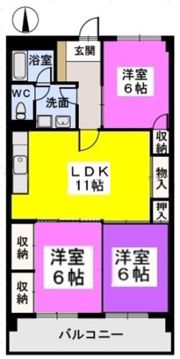 コーポ宮内の間取り画像