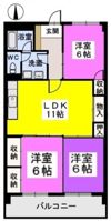 コーポ宮内の間取り画像
