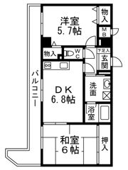 グランエクセル高師浜の間取り画像