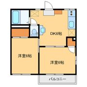 ヴィラパストラル Aの間取り画像
