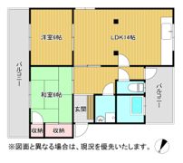 グローヴ行橋A棟の間取り画像