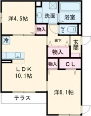 ルコリーヌ三国ヶ丘の間取り画像