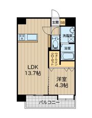八王寺ツインタワーEASTの間取り画像