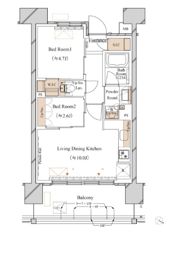 ブランシエスタ新丸子リバーフロントの間取り画像