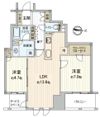 グランサンクタス淀屋橋の間取り画像