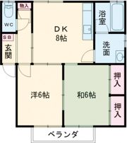 シャンテ吉田Aの間取り画像