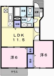 こーぽ久遠Ⅰの間取り画像