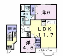 フォレスタBの間取り画像