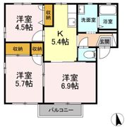 ヴィクトリータウン Cの間取り画像