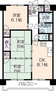 ハイツメロディの間取り画像