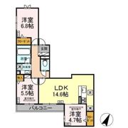 シェルメールの間取り画像