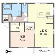 エバーグリーン Aの間取り画像
