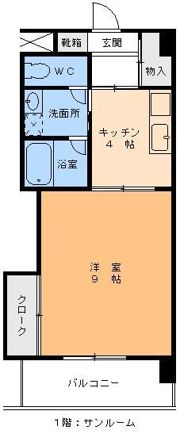 エンゼルコート古町の間取り画像