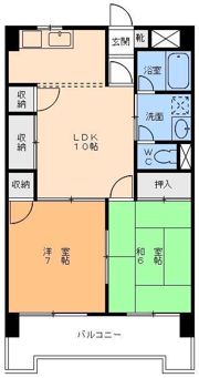Mホーナー山越の間取り画像