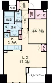 シティタワー松山西堀端の間取り画像