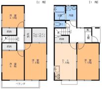 松ノ木2丁目借家の間取り画像