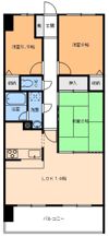 ライオンズガーデン姫原の間取り画像