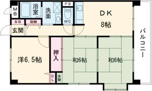 ハイム宮本の間取り画像