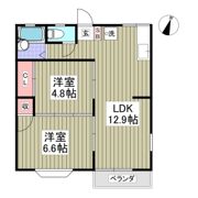 コスモハイツの間取り画像