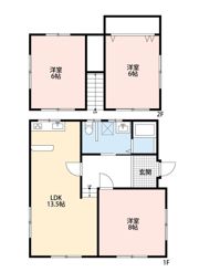 岐阜市川部戸建ての間取り画像