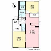 ディアス城原 A棟の間取り画像
