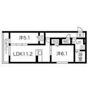 licorice A棟 Aの間取り画像