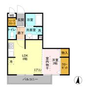 ブルースカイの間取り画像
