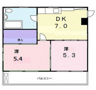 丸勝アパートBの間取り画像