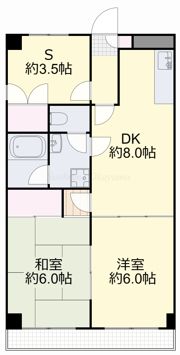上杉第3ビル野田の間取り画像