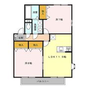 ルミエール Ⅱの間取り画像