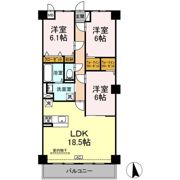 グランヴェールにしすなの間取り画像