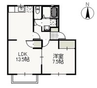 アイリス Aの間取り画像