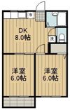 カギ中ハイツAの間取り画像