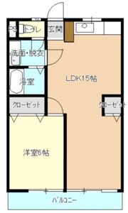 quartier fuchu (カルティエ府中)の間取り画像